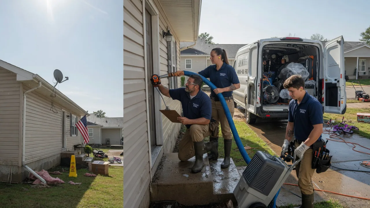 Ceiling Water Damage Restoration in Brooklyn, WI near me